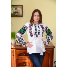 Embroidered blouse "Exotic Flowers"